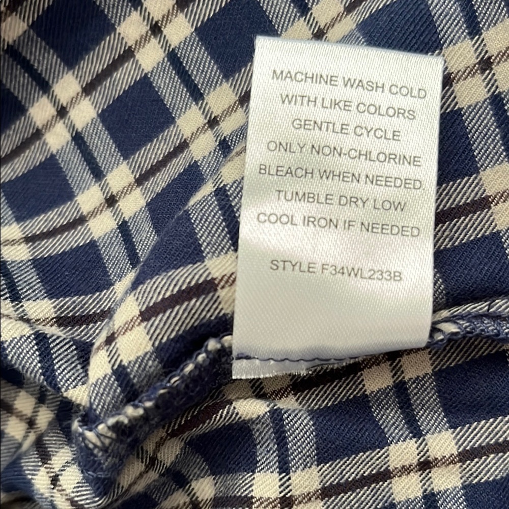 Class Club Blue and White Casual Button Down Shirt - Picture 7 of 8